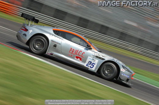 2007-06-24 Monza 308 FIA GT3 European Championship - Aston Martin DBRS9